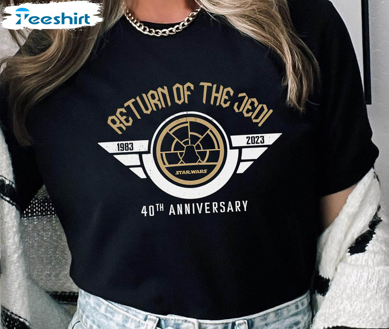 Return Of The Jedi 40th Anniversary 2023 Movie Shirt, Star Wars Celebration Short Sleeve Sweatshirt