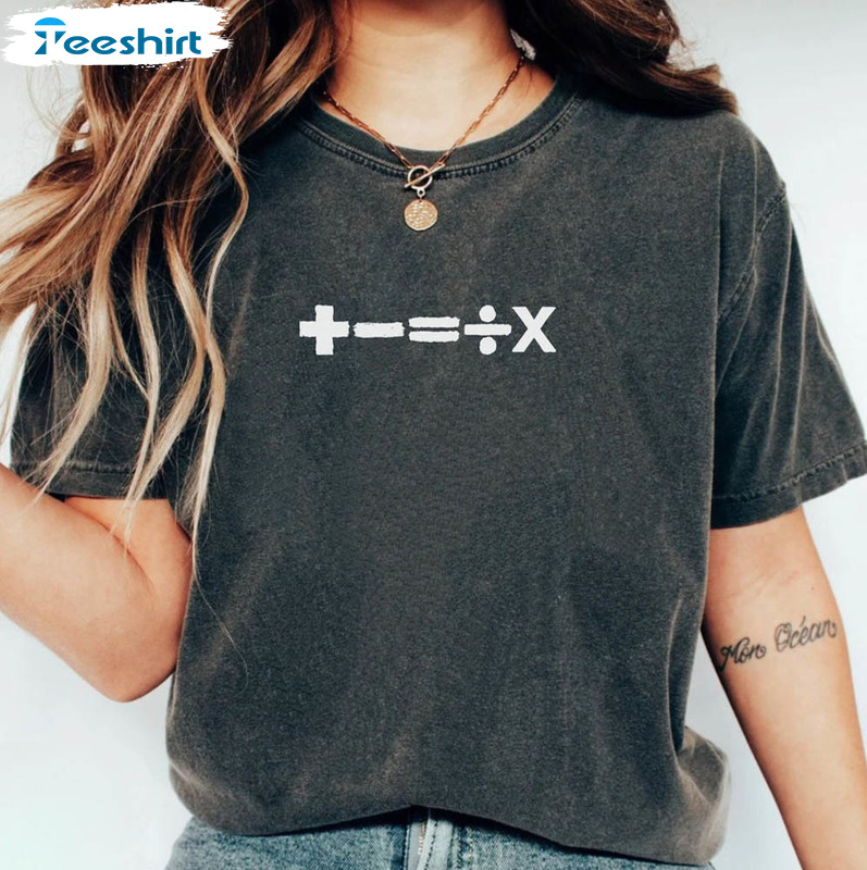 Ed Sheeran Tour Shirt, Mathematics Tour Unisex T-shirt Short Sleeve