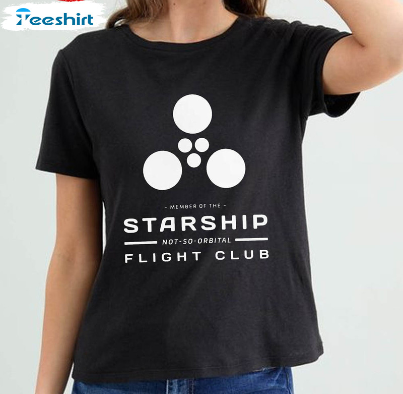Starship Orbital Flight Test Shirt, Trendy Tee Tops Unisex T-shirt