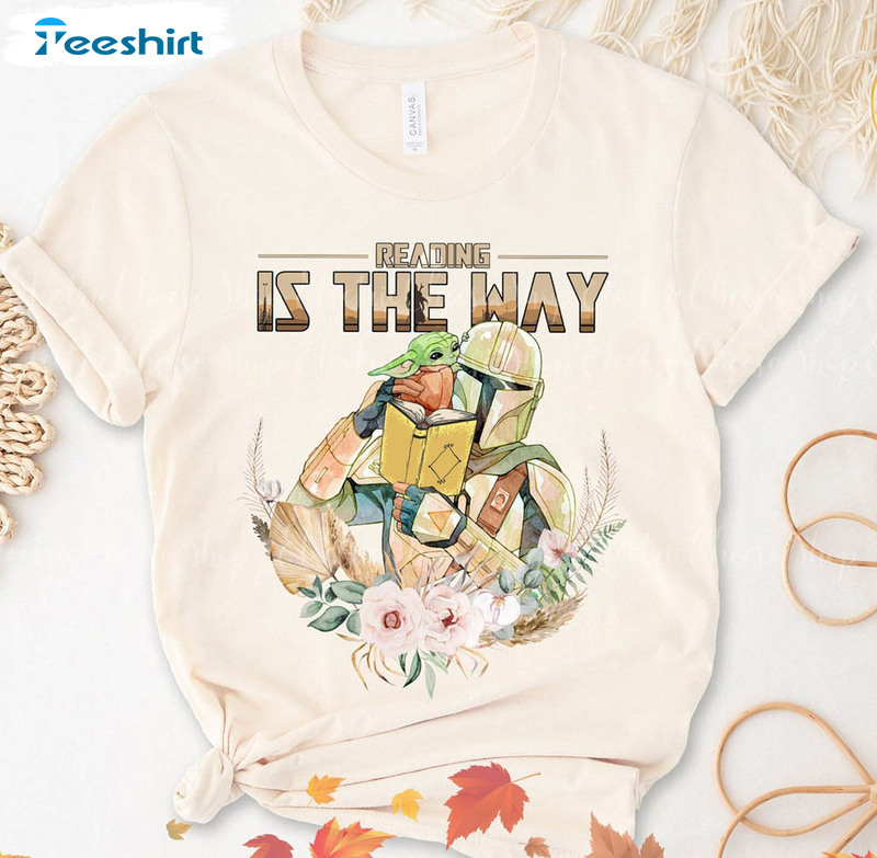 Mandalorian Baby Yoda Shirt, Disney Flower Short Sleeve Unisex T-shirt