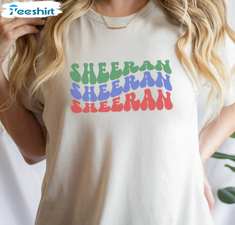 Sheeran Album Shirt, Mathematics Tour Music Short Sleeve Unisex T-shirt
