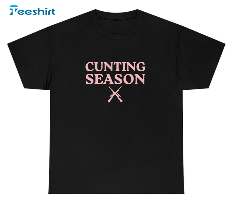 Cunting Season Trendy Shirt, Millennium Bug Short Sleeve Hoodie