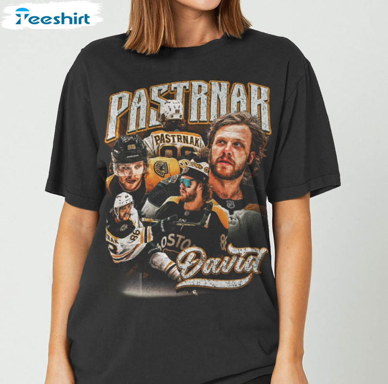 David Pastrnak Trendy Shirt, Ice Hockey American Professional Hockey Championship Sport Long Sleeve Short Sleeve