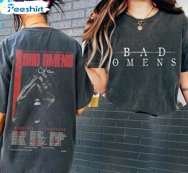 Bad Omens Band Music Tour Shirt, Jungle Tour 2023 Crewneck Unisex T-shirt
