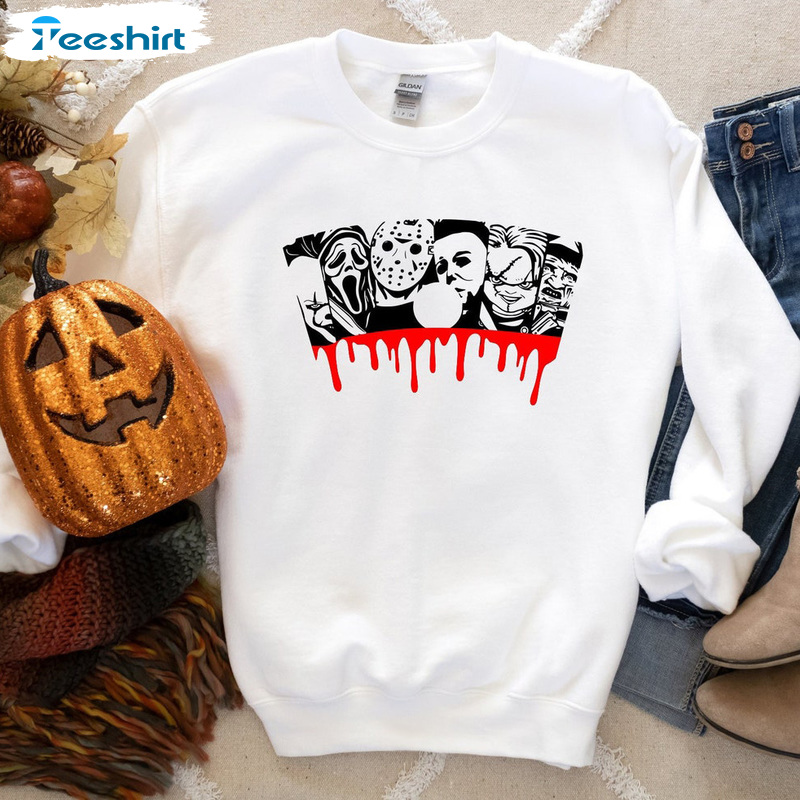 Horror Movie Sweatshirt, Spooky Season Horror Shirt, Halloween Scary Hoodie Tee Tops