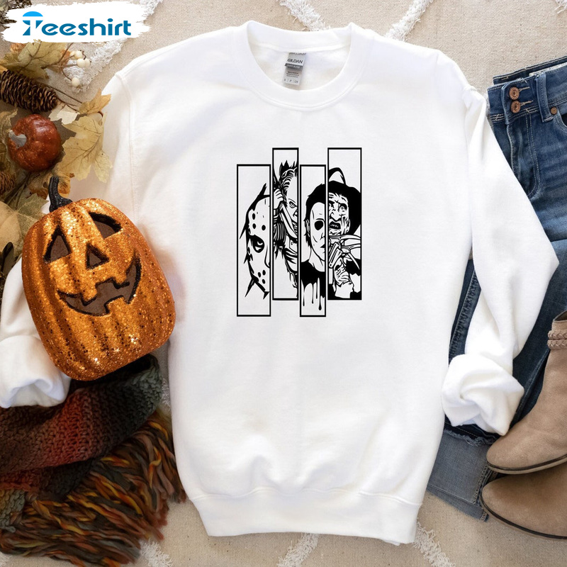 Horror Movie Sweatshirt, Spooky Season Shirt, Halloween Scary Ghost Unisex Hoodie