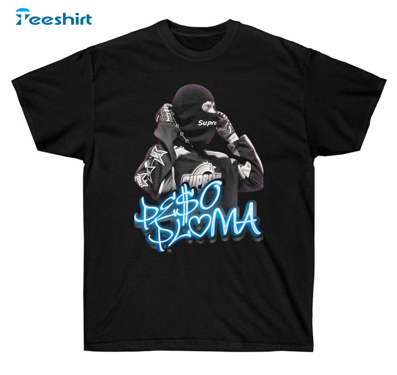 Peso Pluma Shirt, Ski Mask Pose Doble P Short Sleeve Unisex T-shirt