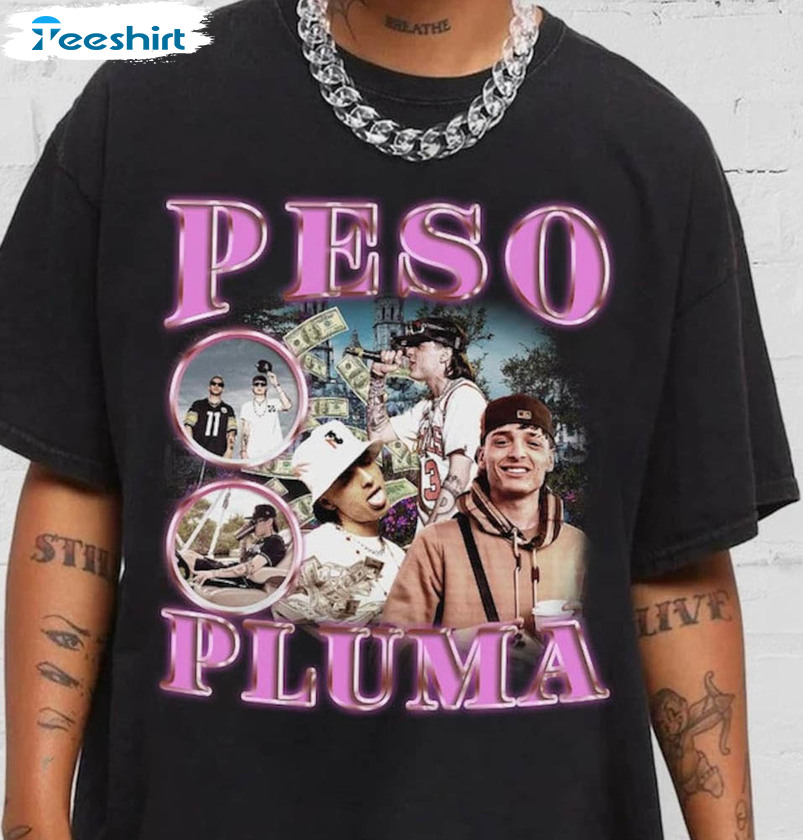 Peso Pluma Music Shirt, Peso Pluma World Tour Long Sleeve Unisex Hoodie