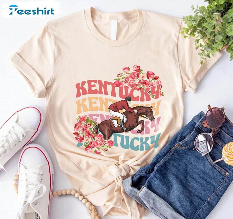 Kentucky Derby 2023 Shirt, Kentucky And Roses Long Sleeve Short Sleeve