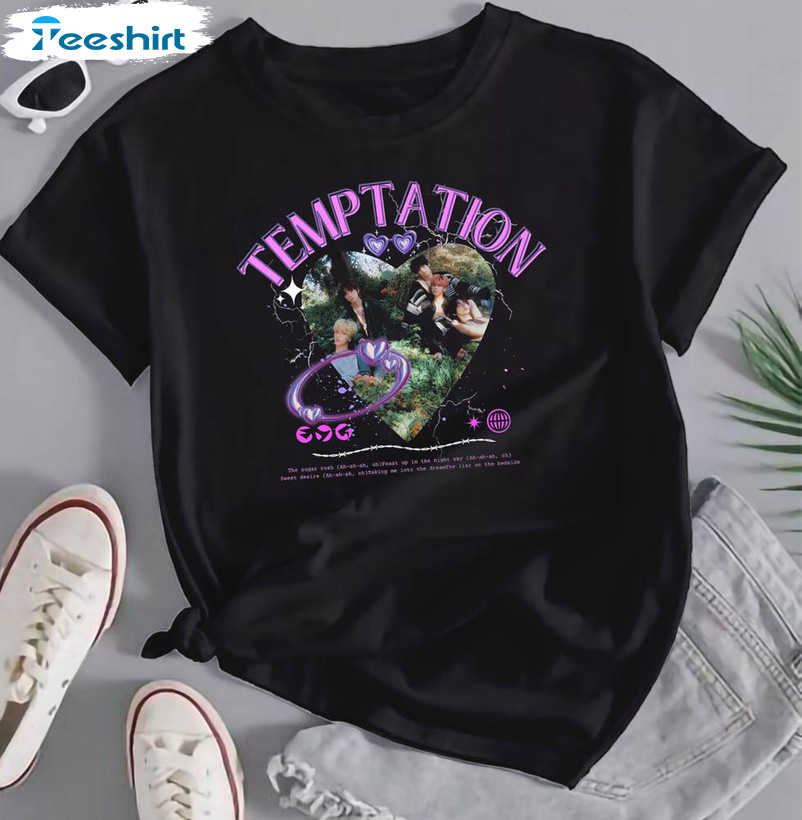 Txt Temptation Shirt , Temptation Tomorrow X Together World Tour Unisex T-shirt Crewneck