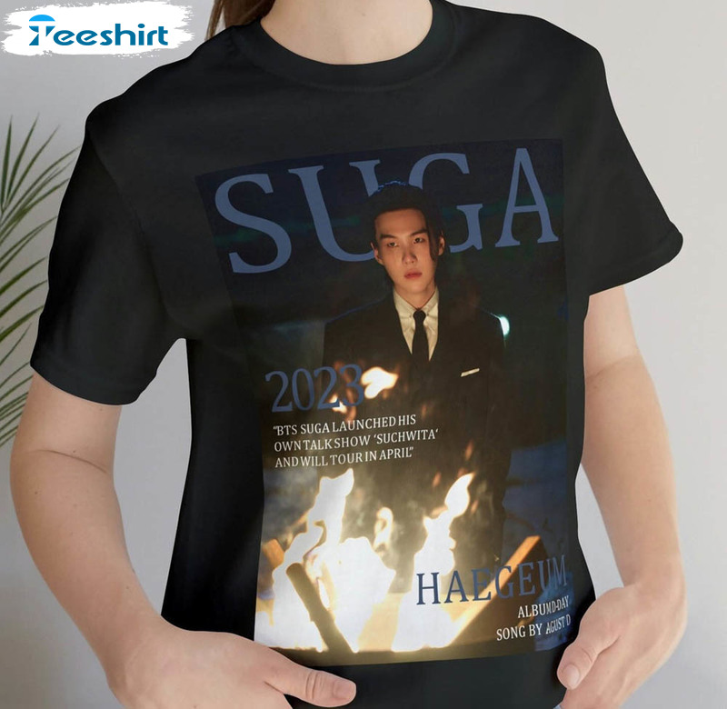 Bts Suga D Day Tour Shirt, Suga Haegeum Yoongi Crewneck Unisex T-shirt