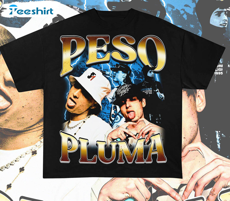 Peso Pluma Shirt, La Doble P Vintage Unisex Hoodie Crewneck