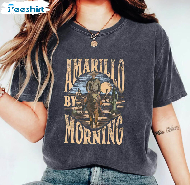 Amarillo By Morning Shirt, Country Texas Western Unisex T-shirt Long Sleeve