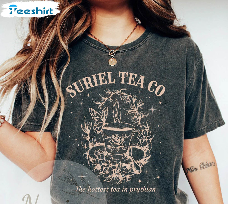 Suriel Tea Co Shirt, Bookish Acotar Sarah J Maas Short Sleeve Long Sleeve
