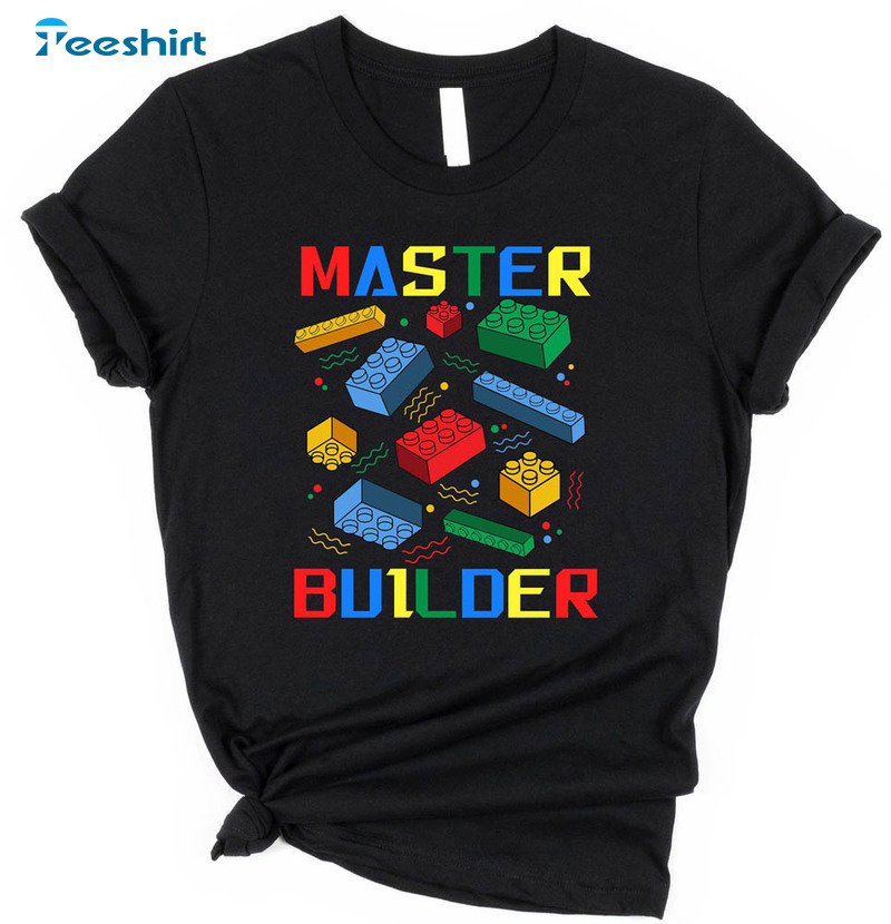 Master Builder Cute Shirt, Family Lego Matching Unisex Hoodie Unisex T-shirt