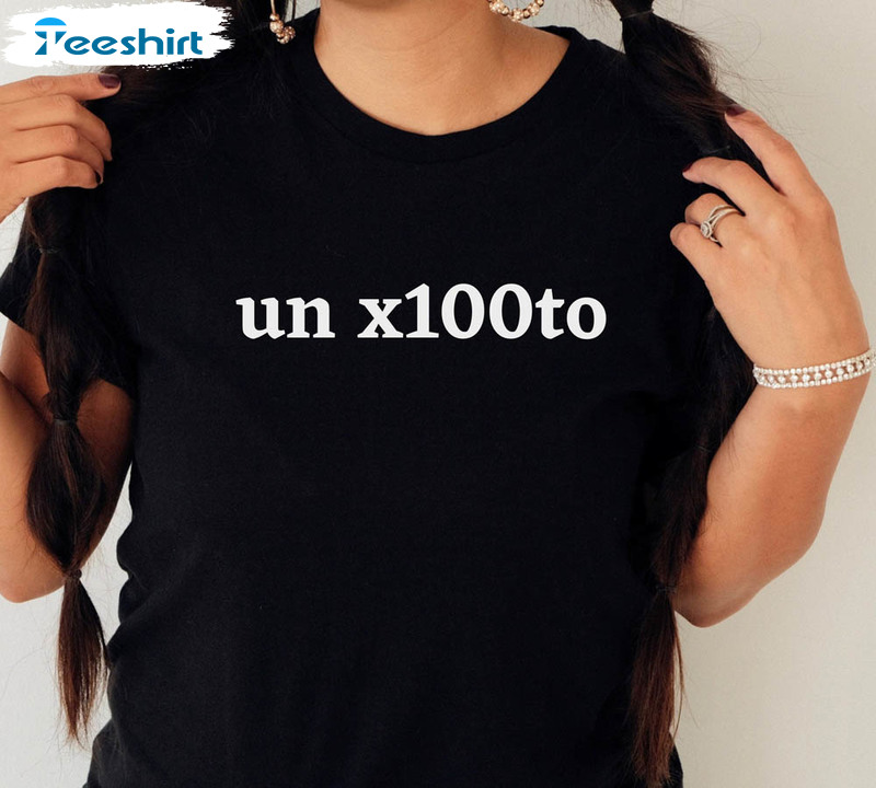 Un X100to Bad Bunny Grupo Frontera Shirt, Bad Bunny Crewneck Short Sleeve