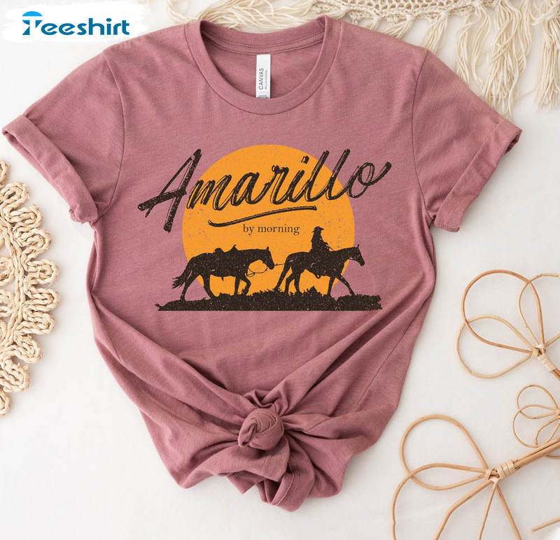 Amarillo By Morning Shirt, Vintage Country Music Sweatshirt Unisex Hoodie