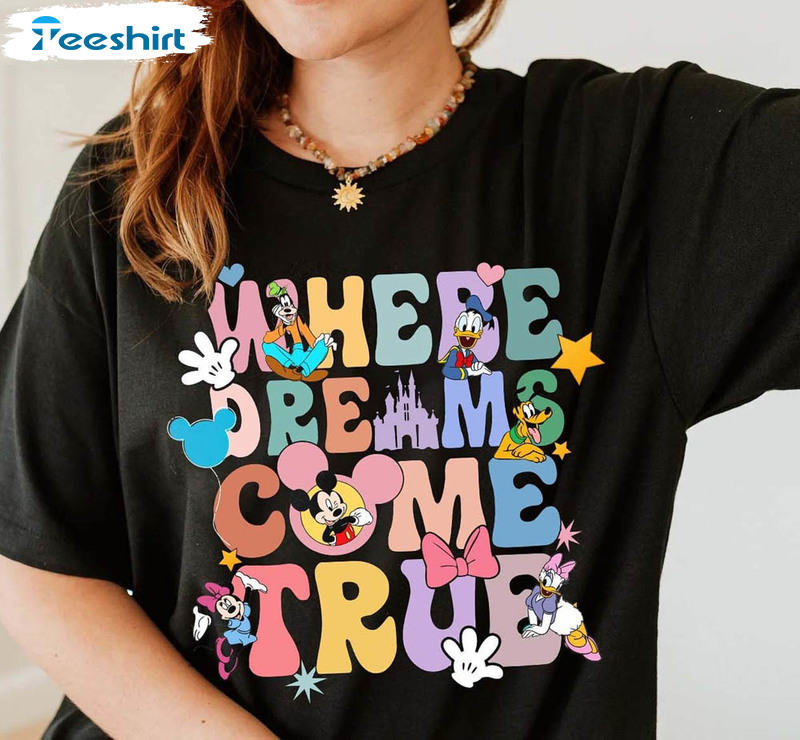 Where Dreams Come True Shirt, Disney Aesthetic T-shirt Hoodie