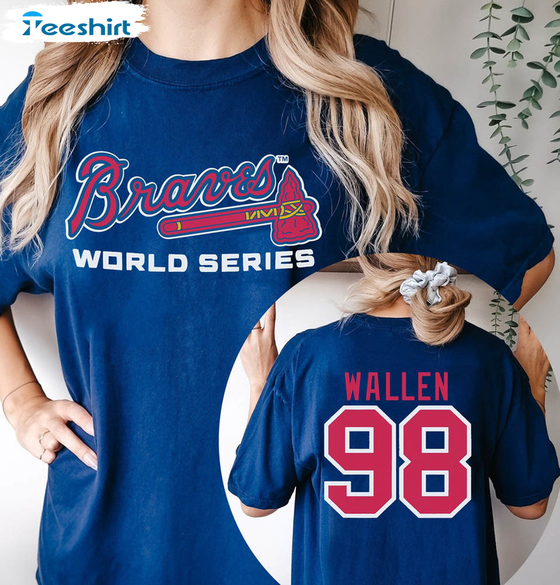 98 Braves Country Music Lover Shirt, Baseball Lover Sweater Unisex Hoodie