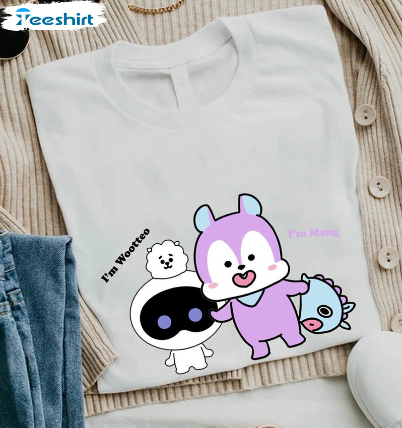 Mang Wootteo Shirt, Bt21 Characters For Bts Tank Top Sweater