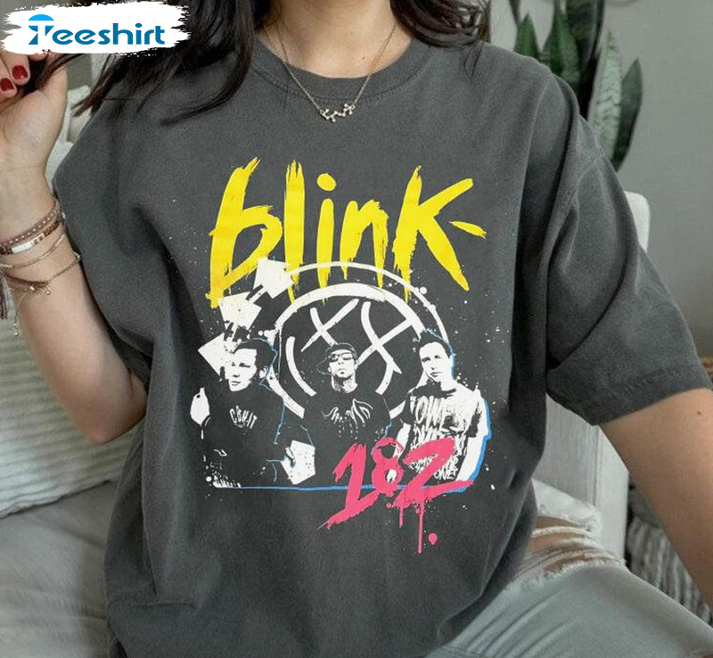 Blink 182 Shirt, Blink 182 Pop Punk Band Reunite For World Tour Unisex Hoodie Long Sleeve
