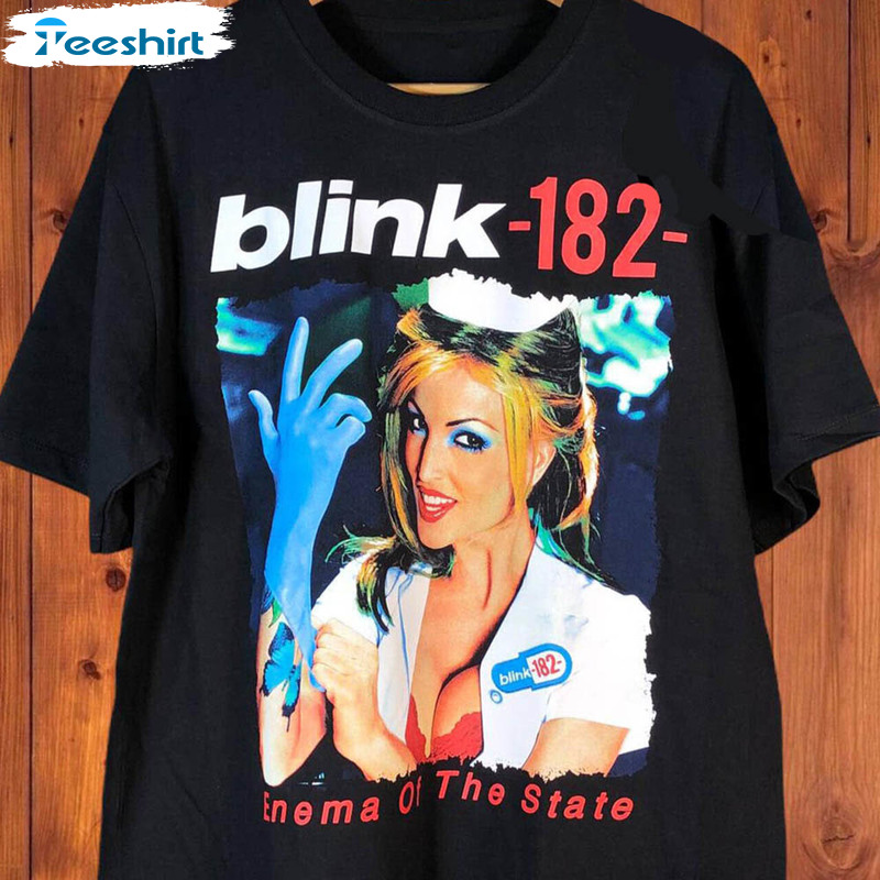 Blink 182 Enema Of The State Album Shirt, Blink 182 2023 Tour Unisex Hoodie Crewneck