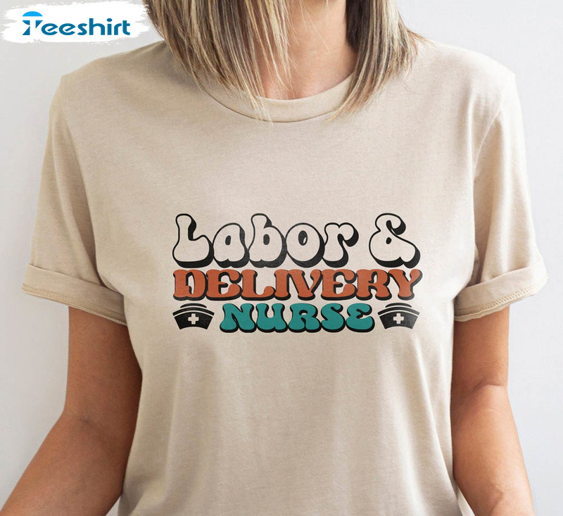 Labor And Delivery Nurse Shirt, Vintage Nurse Grad Tee Tops Unisex Hoodie