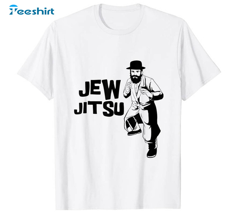 Funny Jew Jitsu Shirt, Jiu Jitsu Martial Arts Crewneck Unisex Hoodie