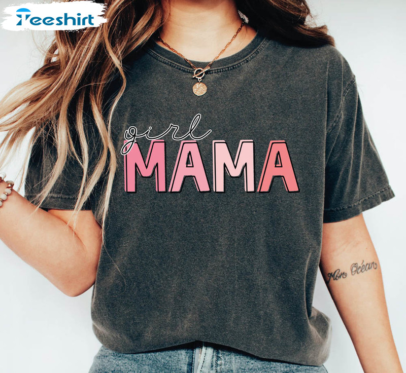 Girl Mama Shirt, Vintage Mother's Day Sweatshirt Unisex T-shirt