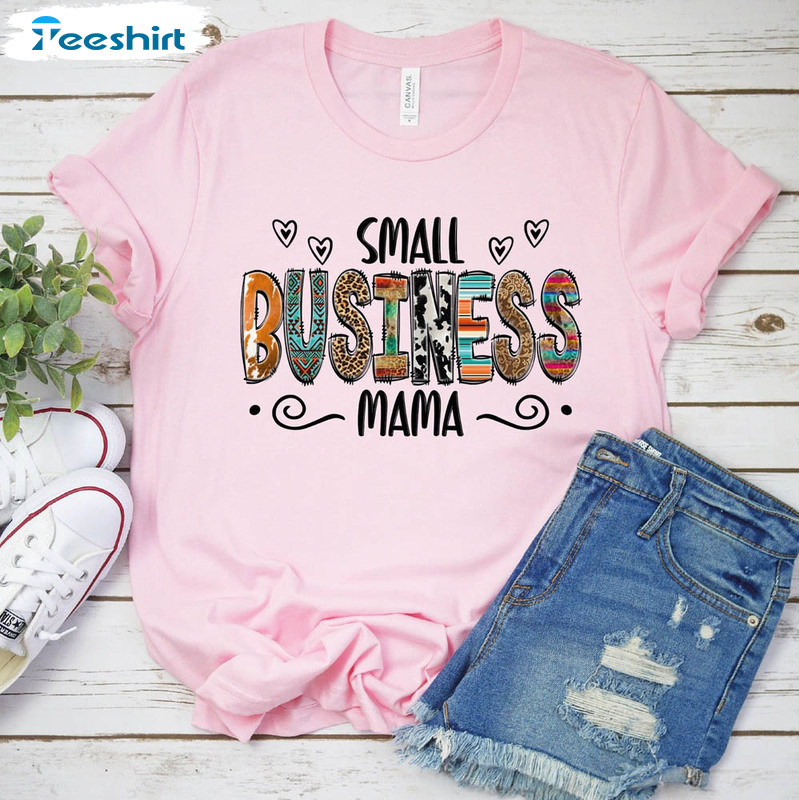 Small Business Mama Trendy Shirt, Businesswoman Short Sleeve Unisex Hoodie