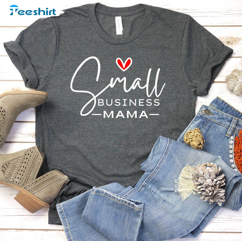 Small Business Mama Vintage Shirt, Busy Working Mom Unisex Hoodie Short Sleeve