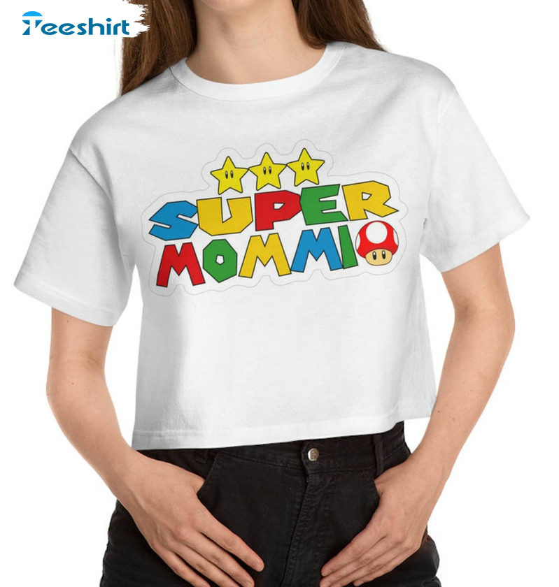 Super Mommio Shirt, Funny Super Mario Super Mommio Sweatshirt Unisex Hoodie