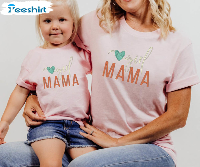 Mamas Girl Cute Shirt, Mom Daughter Squad Short Sleeve Unisex T-shirt