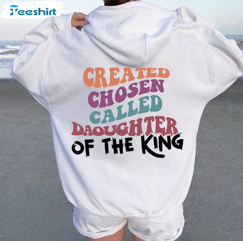 Boho Christian Sweatshirt , Daughter Of The King Long Sleeve Unisex Hoodie