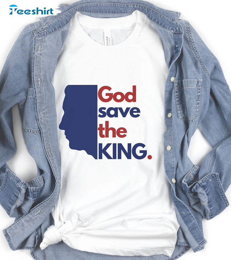 King Charles Coronation Shirt, God Save The King Short Sleeve Hoodie