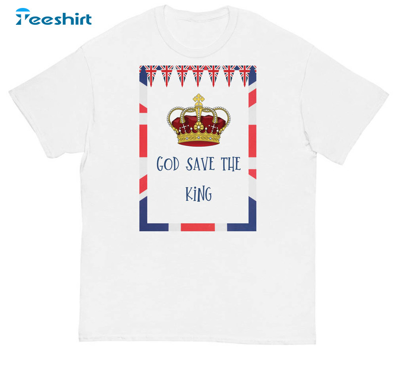 God Save The King Shirt, Vintage King Charles Iii Tee Tops Sweatshirt