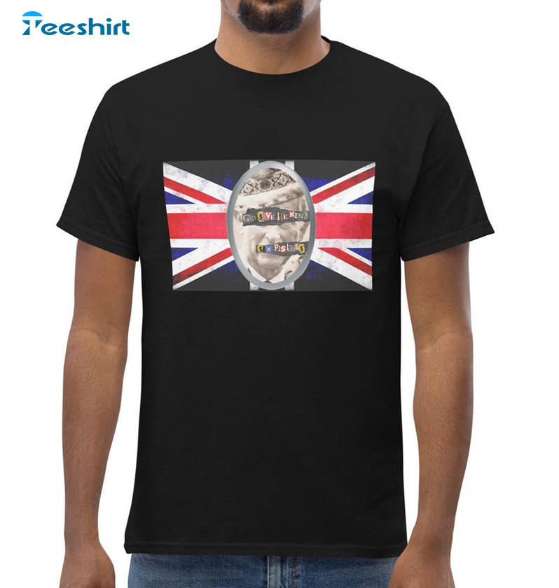 A God Save The King Shirt, King Charles Iii Unisex T-shirt Long Sleeve