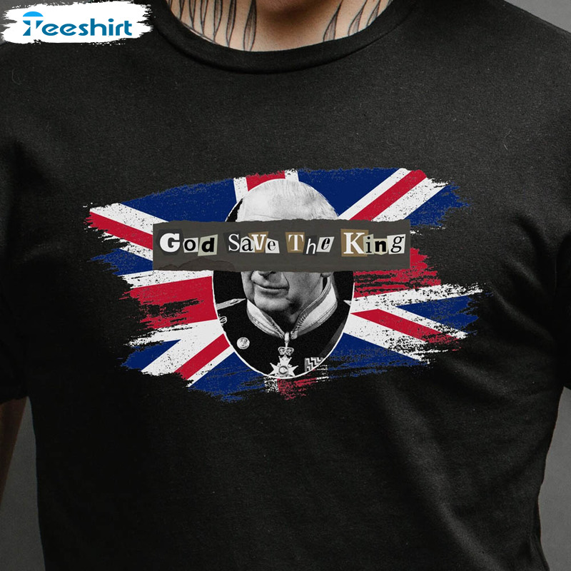 God Save The King Shirt, Uk Supplier Unisex Hoodie Tee Tops