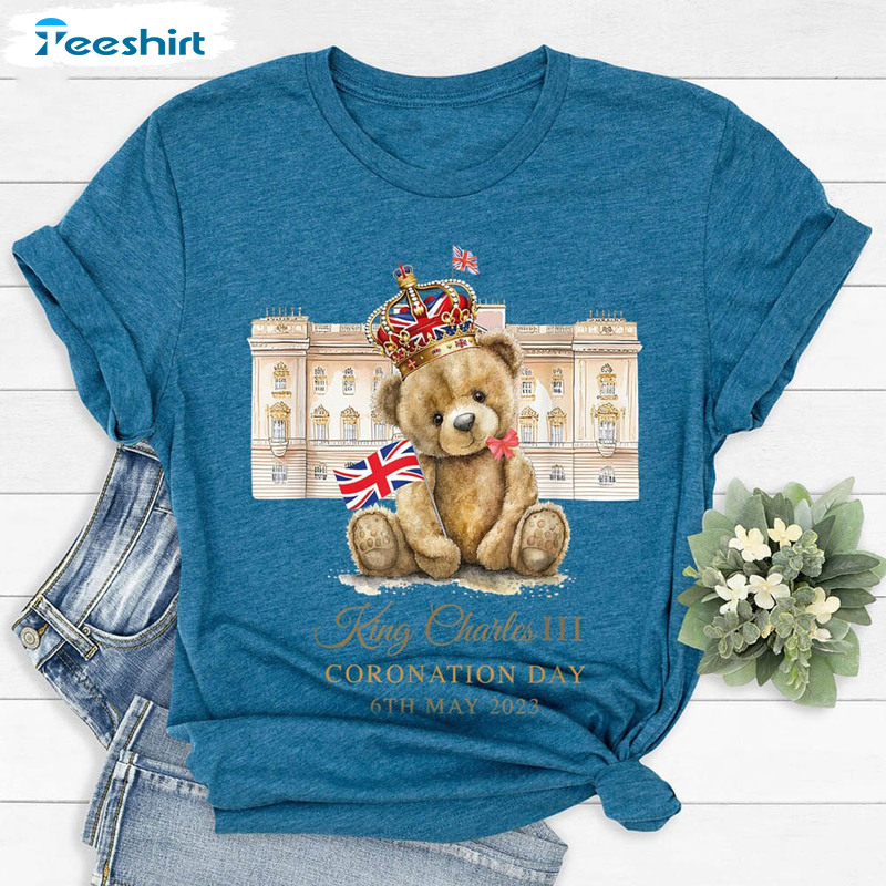 Cute Coronation Day Shirt, King Charles Iii Coronation Short Sleeve Tee Tops