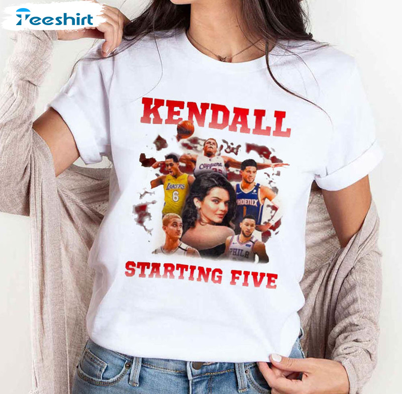 Creative Kendall Jenner Starting 5 Shirt