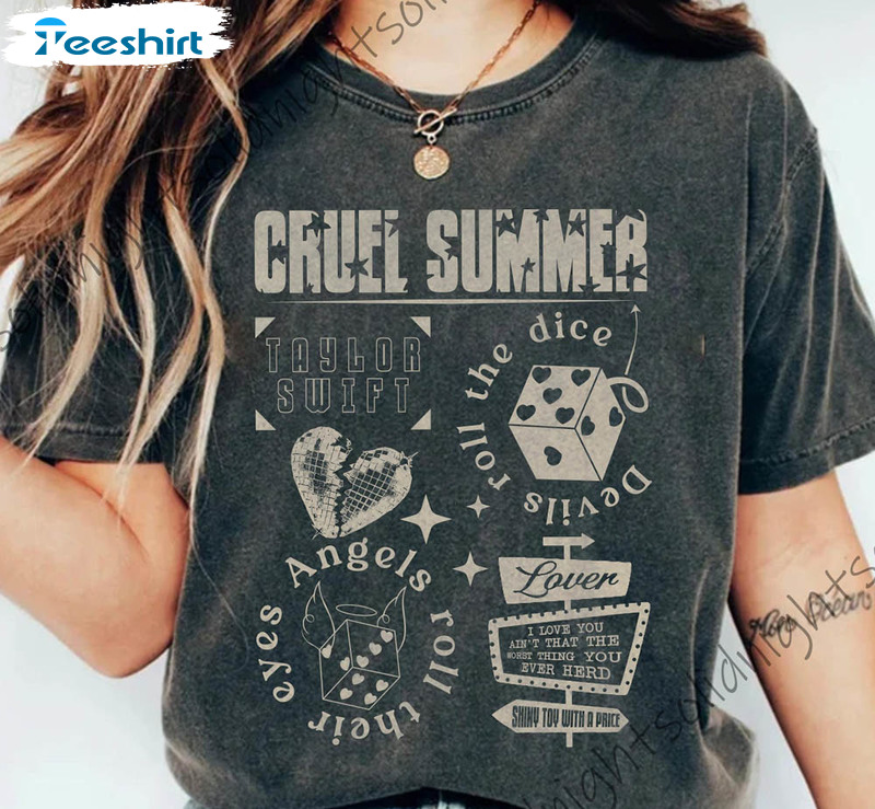 Cruel Summer Eras Tour Devils Roll The Dice Angels Roll Their Eyes Shirt