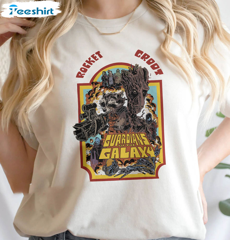 Rocket And Groot Guardians Of The Galaxy Funny Shirt