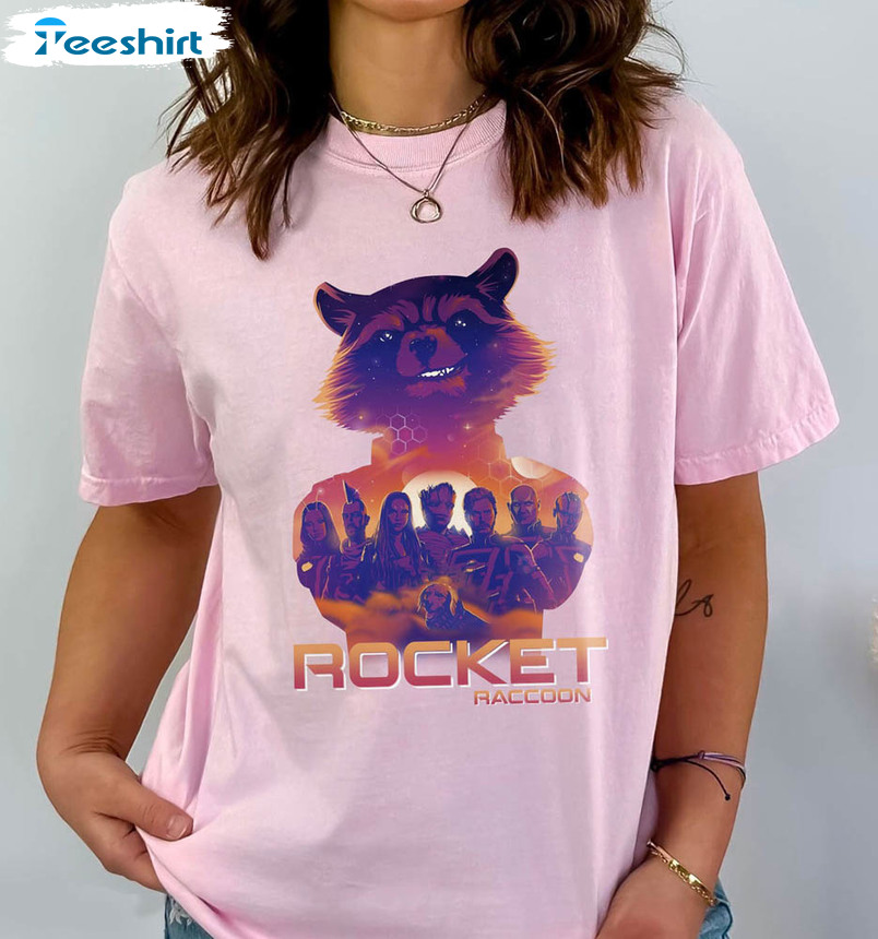 Rocket Raccoon Poster Marvel Guardians Of The Galaxy Shirt