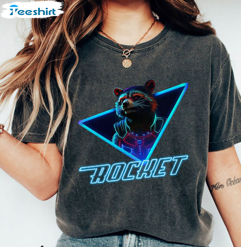 Retro Rocket Racoon Marvel Studio Guardians Of The Galaxy Shirt