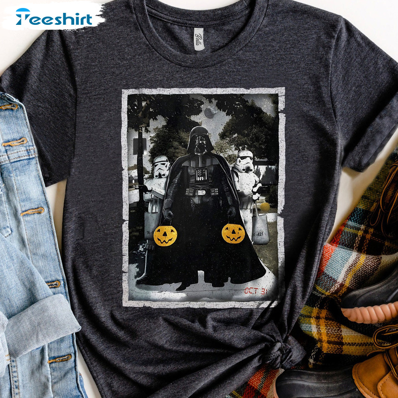 Star Wars Darth Vader Shirt, Trick Or Treat Sweatshirt, Disney Trip Tee Tops Cool Design For Teens