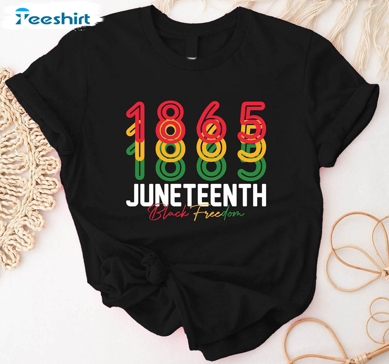 Retro 1865 Juneteenth Black Independence Day Shirt