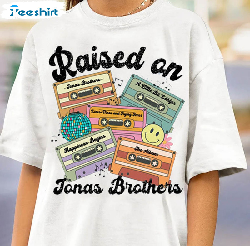 Raised On Jonas Brothers Vintage Cassette Tape Shirt