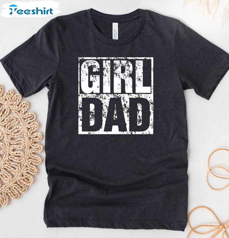 Retro Girl Dad Shirt Gift For Fathers Day