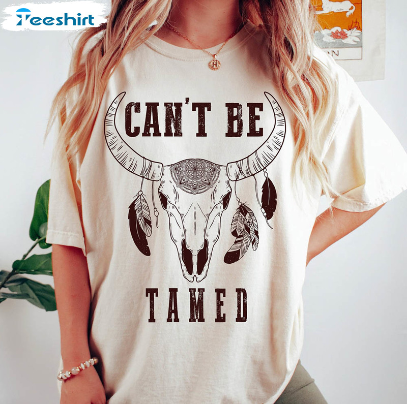 Retro Bull Head Cant Be Tamed Shirt