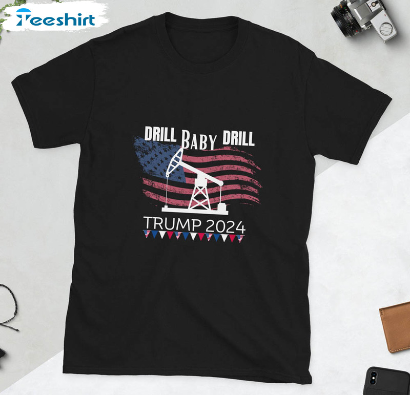 Drill Baby Drill Trump 2024 Retro Shirt